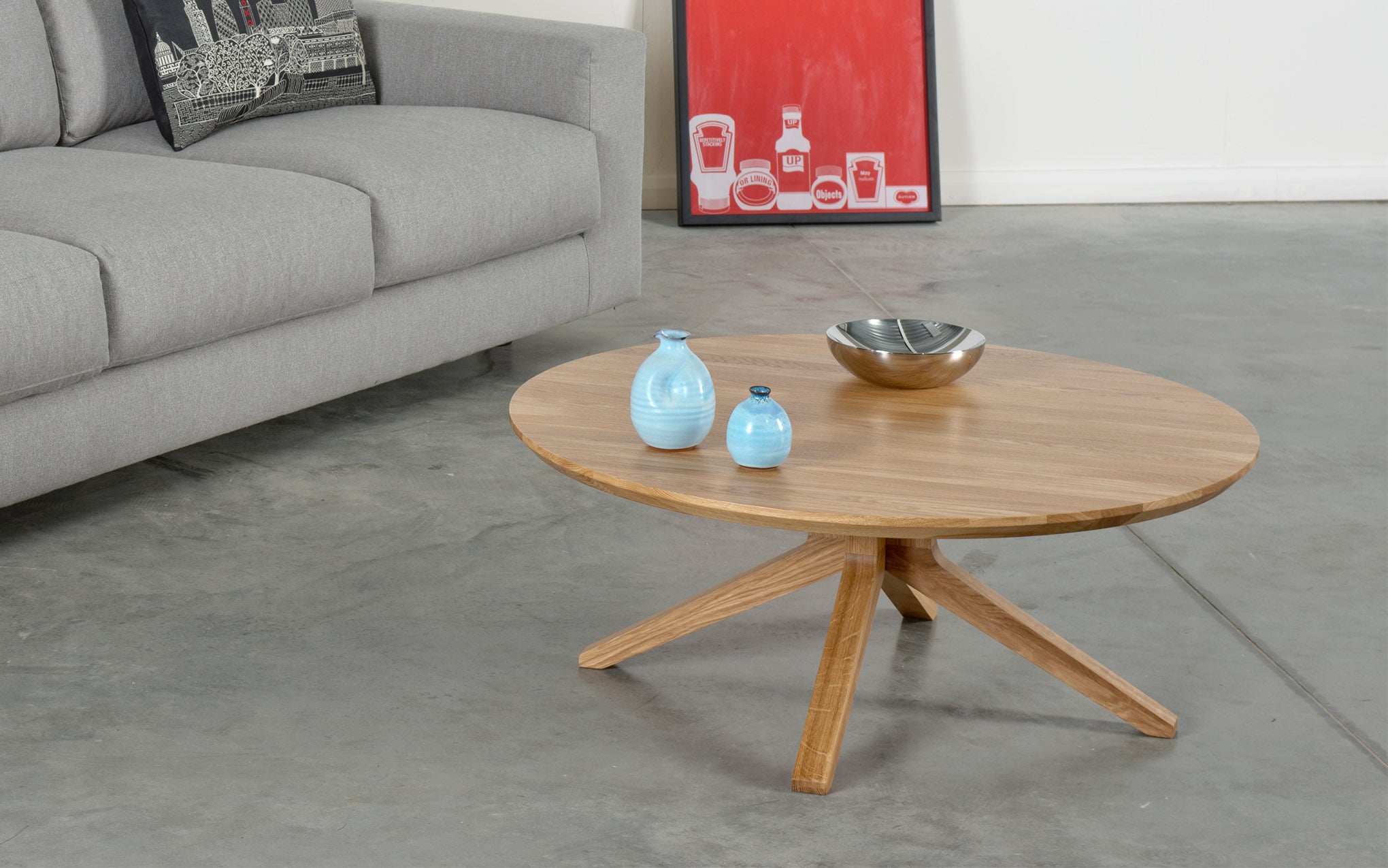 Cross round coffee table by Matthew Hilton for Case | SCP