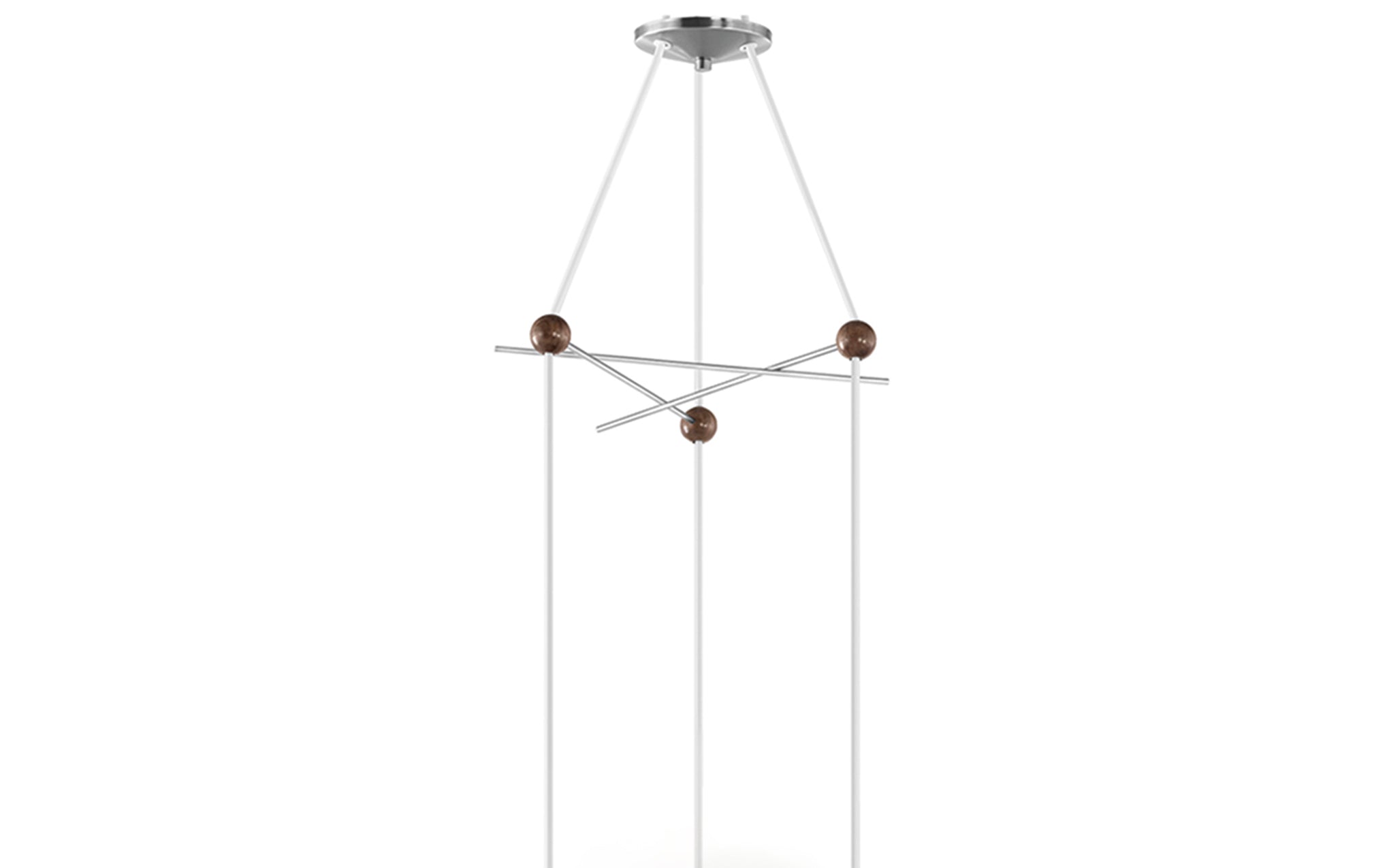 Nelson triple deals bubble lamp fixture