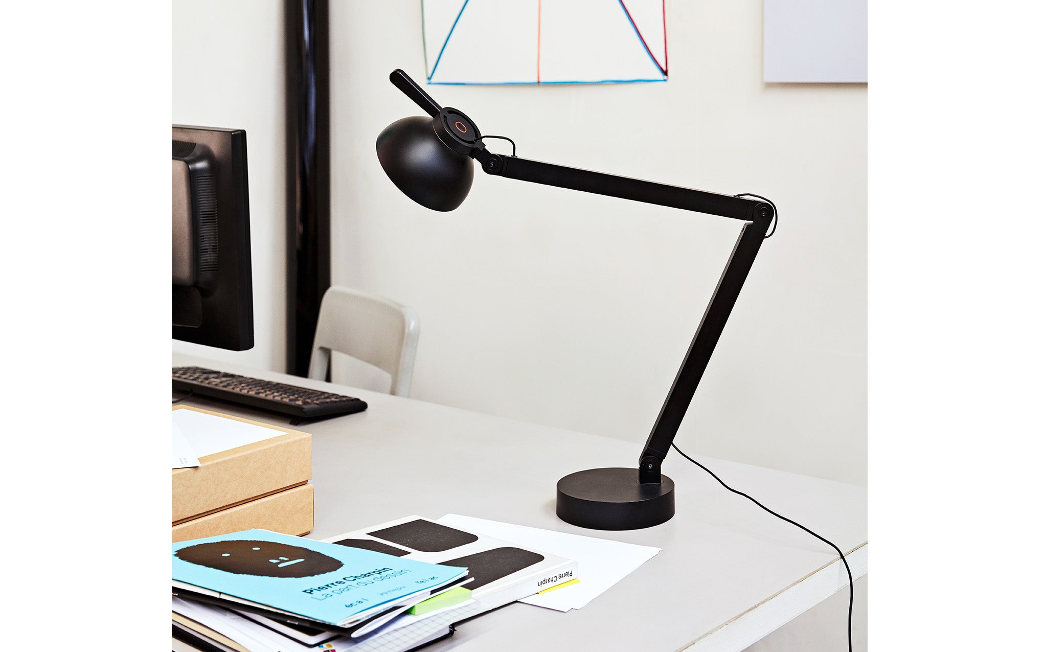 Desk with store light table